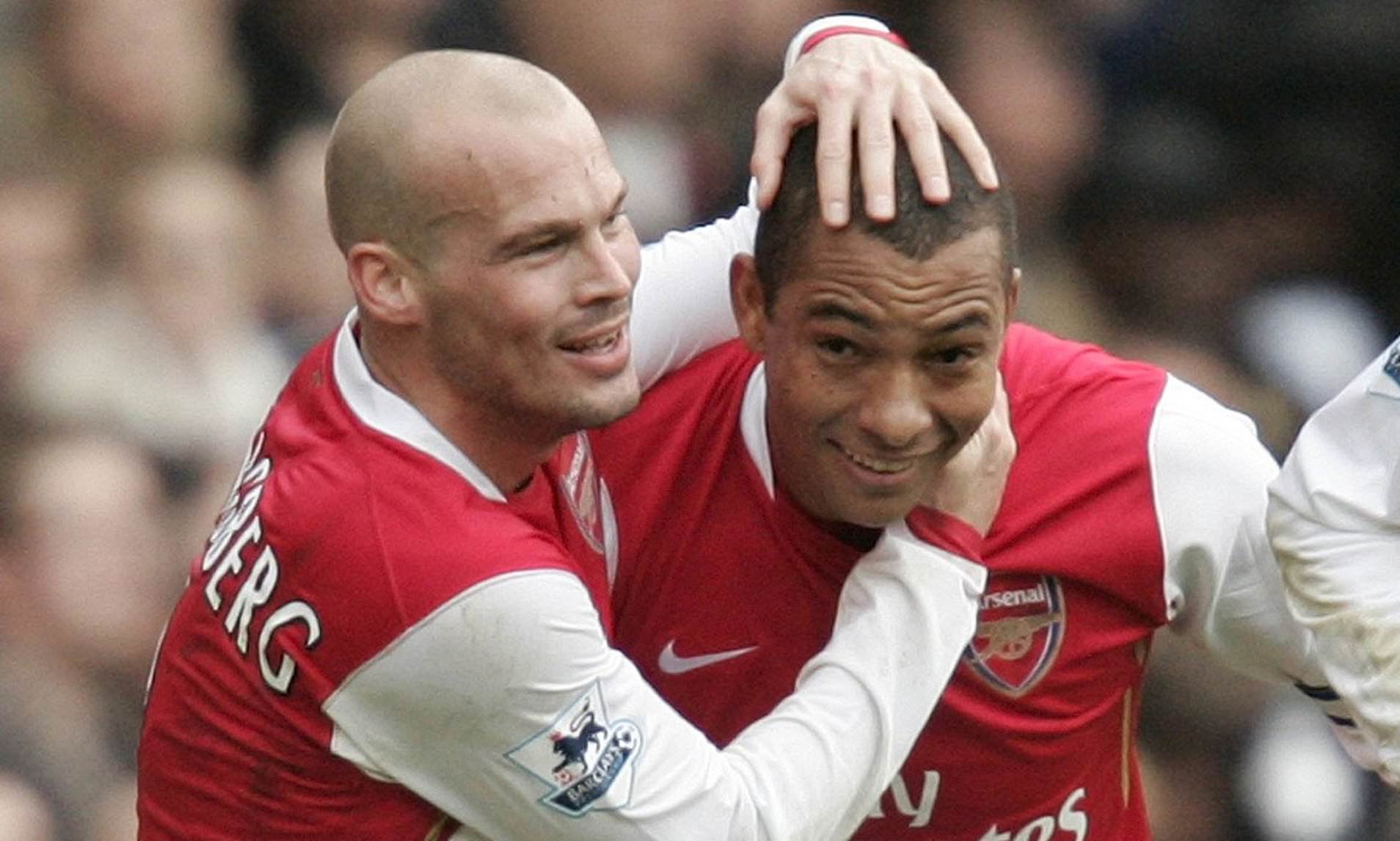 Gilberto Silva and Freddie Ljungberg