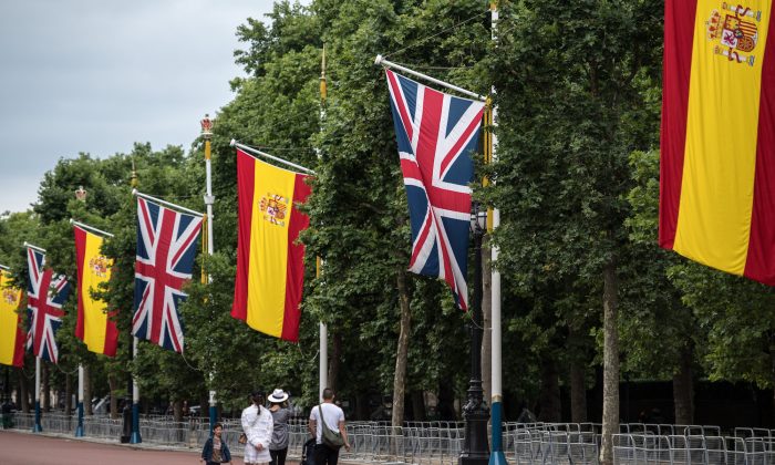 UK Spain Flags